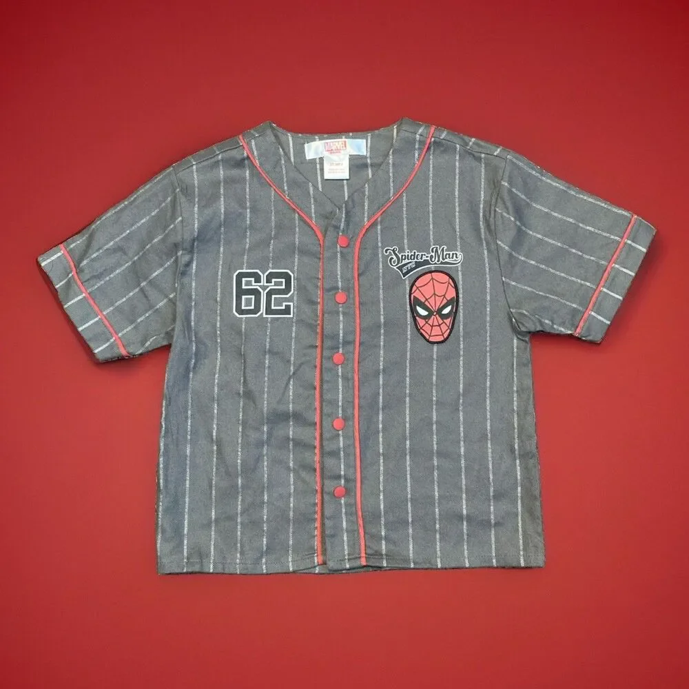 Marvel Spiderman NYC Gray Baseball Shirt Boys Size 2T